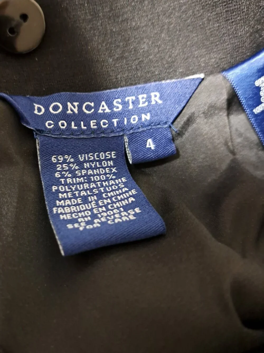 DONCASTER NWT LADIES EMBELLISHED BLACK SKIRT LINED SIZE 4 BEAUTIFUL
